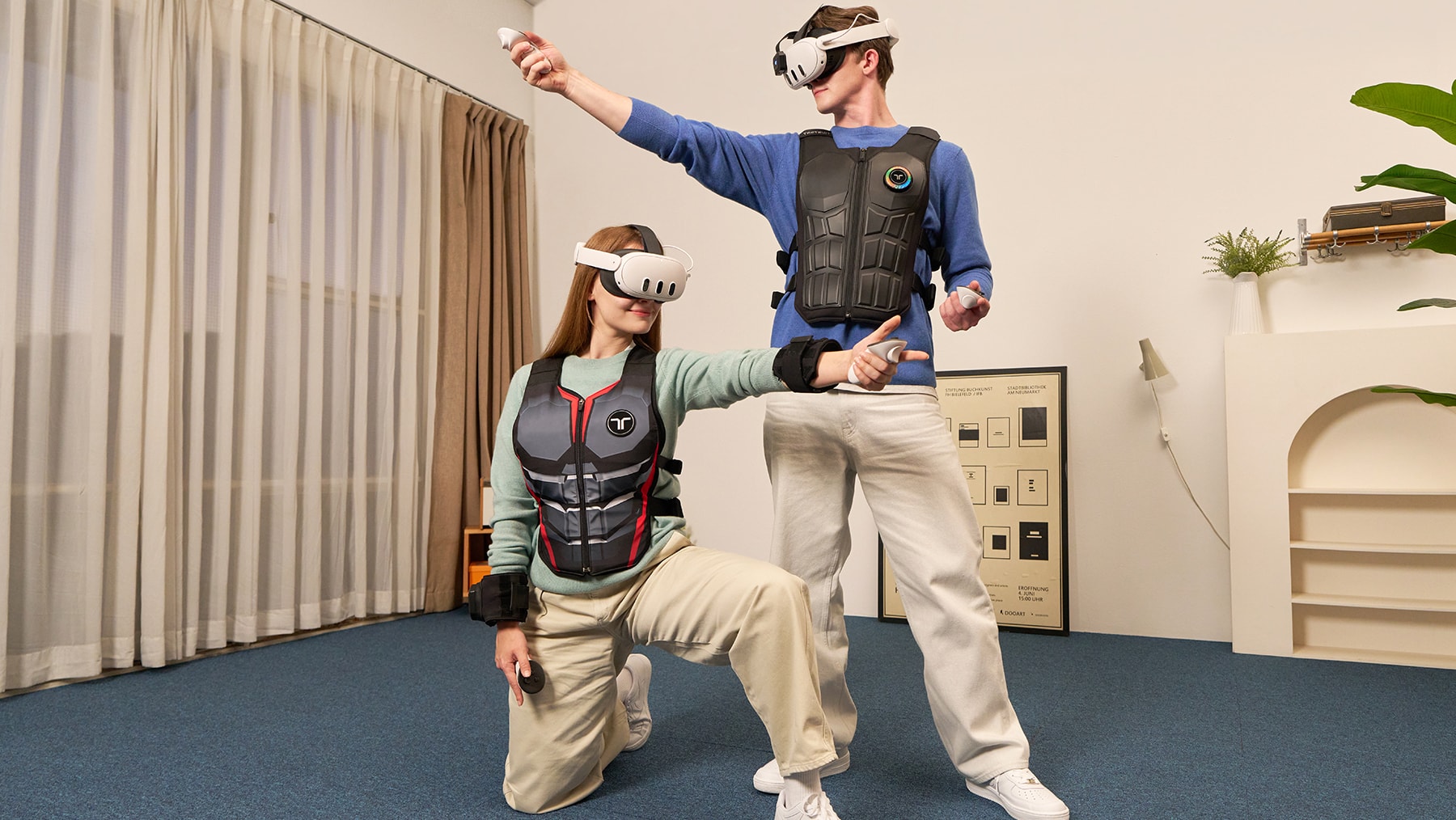 振動を体感できる「TactSuit」