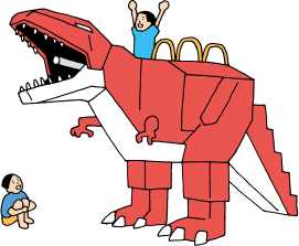 恐竜ロボットのイメージイラスト